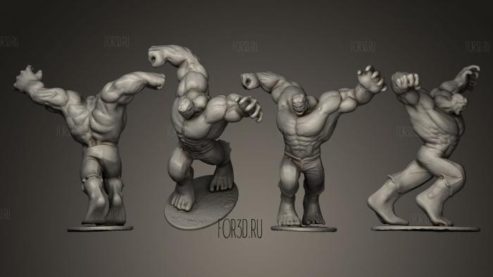 Hulk 3d stl модель для ЧПУ